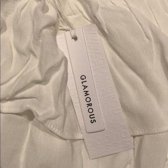 🆕 Glamorous Off Shoulder Frill Crop Top - Picture 7 of 7